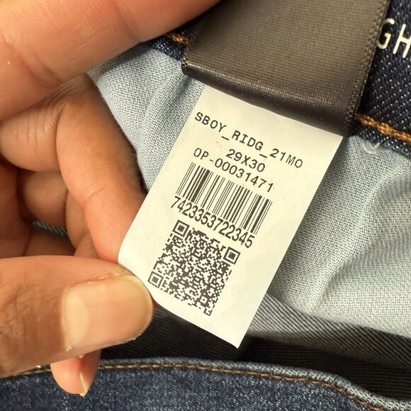 Mott And Bow Women Slim Straight Ridge Jeans 29x30(Fits30X30.5) Stretch Normcore - Picture 8 of 10